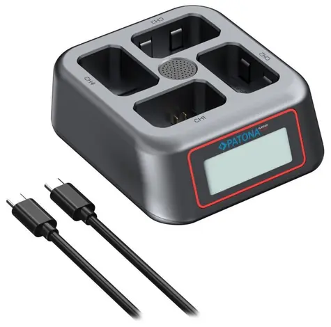 PATONA nabíječka Foto 4-port Sony NP-FW50 / Power Delivery / USB-C