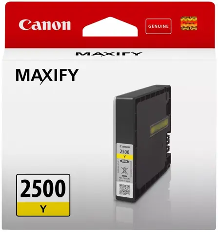 Canon PGI-2500 Y žlutá / Originální cartridge / 9,6 ml / MAXIFY MB5050, MB5350, iB4050