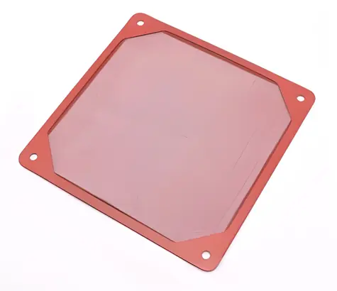 Primecooler PC-DFA120R červená / Prachový filtr / 120mm / Aluminium