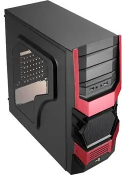 AeroCool Cyclops červená / PC skříň / ATX / Bez zdroje