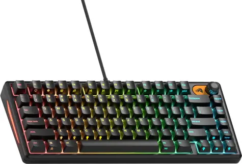 Glorious GMBK 75% černá / Herní klávesnice / RGB / US layout / USB-C
