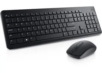 DELL KM3322W CZ/SK černá / Set bezdrátové klávesnice a myši / CZ/SK layout / USB adaptér 2.4GHz / 1000 DPI