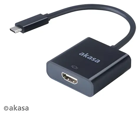 Akasa AK-CBCA04-15BK černá / Redukce USB-C na HDMI / 15 cm