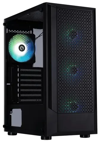 BitFenix C50 černá / Skříň / ATX / 4x 120mm FRGB / 2x USB 2.0 + 1x USB 3.0 / bez zdroje / tvrzené sklo