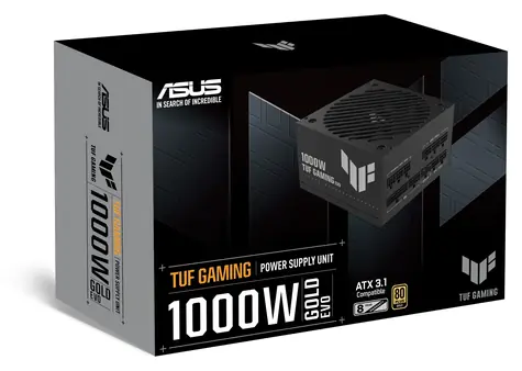 ASUS TUF-GAMING-1000G-EVO černá / Zdroj ATX / 1000W / 80 Plus Gold / plně modulární / ATX 3.1