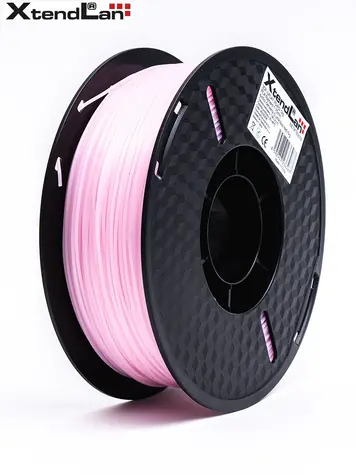 XtendLan PLA filament svítící červená / Struna pro 3D tiskárnu / PLA / 1.75mm / 1kg