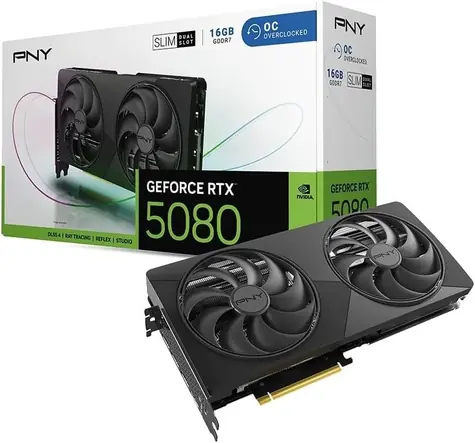 PNY RTX 5080 Slim OC 16GB / 2730MHz / 16GB GDDR7 / 256-bit / 1x HDMI + 3x DP / 850W (16)