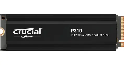 Crucial P310 4TB / M.2 SSD 2280 / PCIe 4.0 / 3D NAND / R:7100 MB/s / W:6000 MB/s / 5y
