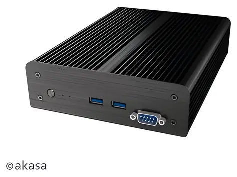 Akasa A-NUC41-M1B Newton D3 / Skříň mini-ITX / pasivní chlazení / Intel NUC 7. gen / 2.5