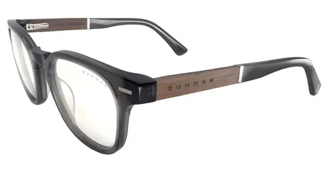GUNNAR TIOGA Gray Crystal/Walnut / Kancelářské/herní brýle / čirá PRO MINERAL skla / BLF 35 / GUNNAR focus