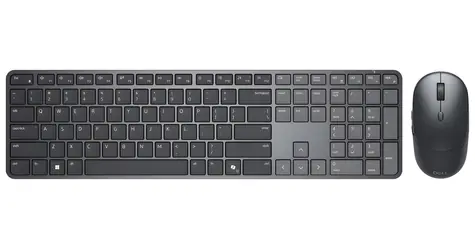 Dell KM726 HU černá / Set bezdrátové klávesnice a myši / Maďarský layout / 2.4 GHz / Bluetooth / 6000 DPI