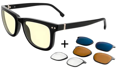 GUNNAR Cupertino Onyx / Kancelářské a herní brýle / BLF 35–98 / GUNNAR focus
