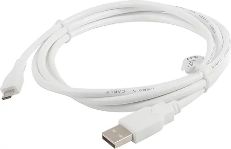 Lanberg CA-USBM-10CC-0018-W bílá / Kabel Micro USB / USB-A na Micro USB / 1.8 m