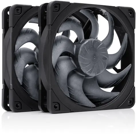 Noctua NF-A12x25 G2 Sx2-PP PWM chromax.black (2 ks) / Ventilátor 120 x 25 mm / SSO2 Bearing / 22,5 dB / 1800 RPM