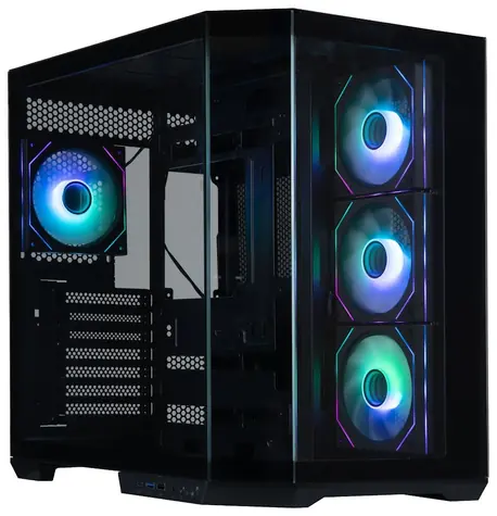 BitFenix T10 černá / Skříň / ATX / 4x 120mm ARGB + controller / USB 3.0 / USB-C / bez zdroje / panoramatická bočnice