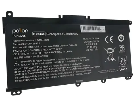 TRX Polion HT03XL / Baterie pro notebook / 11,4 V / 3400 mAh / Li-Pol / HP 240 G7, 245 G7, 250 G7, 255 G7 / neoriginální