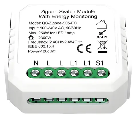 IMMAX NEO SMART V6 / Kontroler s měřením spotřeby / 1-tlačítkový / Zigbee 3.0 / TUYA