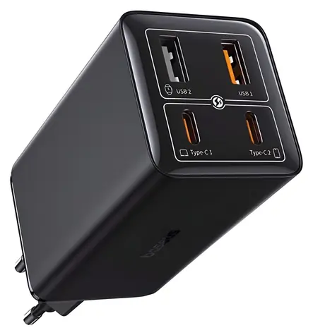Baseus GaN6 Pro / Nabíječka / 2× USB-A / 2× USB-C / 3A / GaN