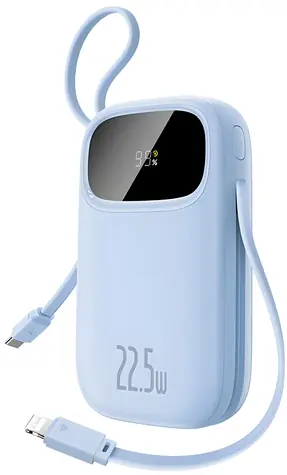 Baseus EnerFill FC31 20000mAh modrá / Powerbanka / 22,5W / USB-C / USB-A / Lightning