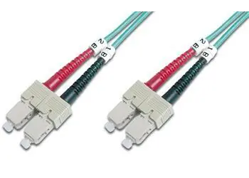 DIGITUS SC/SC / Optický patch kabel / Multimode 50/125 µm / OM3 / Duplex / 5 m