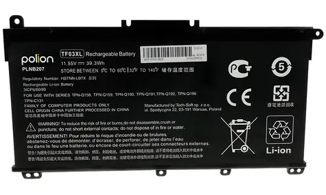 TRX Polion TF03XL / Baterie pro notebook HP / 3 400 mAh / 39 Wh / Pavilion 14-BF, 15-CC, 17-AR / neoriginální