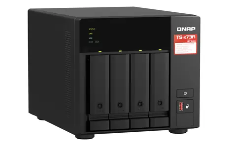 QNAP TS-473A-SW5T / 4x HDD / AMD Ryzen Embedded V1500B 2.2GHz / 8GB DDR4 / 2x 2.5GLAN