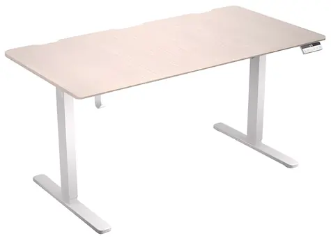 Endorfy Atlas L Electric světlá béžová/bílá / Herní stůl / 150 x 78 cm / 80 kg