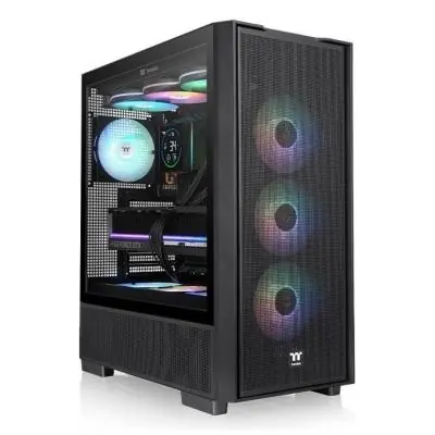 Thermaltake S380 TG ARGB černá / ATX / 2x USB-A 3.0 / 1x USB-C 3.2 / ARGB / bez zdroje / průhledná bočnice