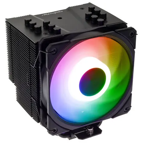 Alpenföhn Brocken 4 ARGB černá / Chladič CPU / 120 mm / 230W TDP / 6× heatpipe / Intel + AMD
