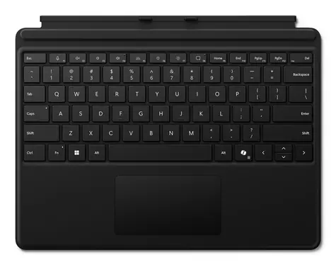 Microsoft Surface Pro Keyboard (DE) černá / Klávesnice pro tablety / Alcantara / podsvícení / Surface Pro 10/9/8/X