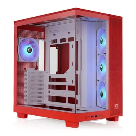 Thermaltake View 380 XL TG ARGB červená / ATX / 2x USB-A 3.2 / 1x USB-C / 4x120mm / bez zdroje / průhledná bočnice