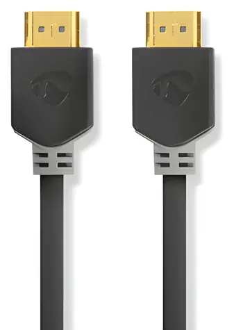 Nedis High Speed HDMI 5 m antracit / Kabel HDMI / 4K 60Hz / ARC / 18 Gbps / Ethernet