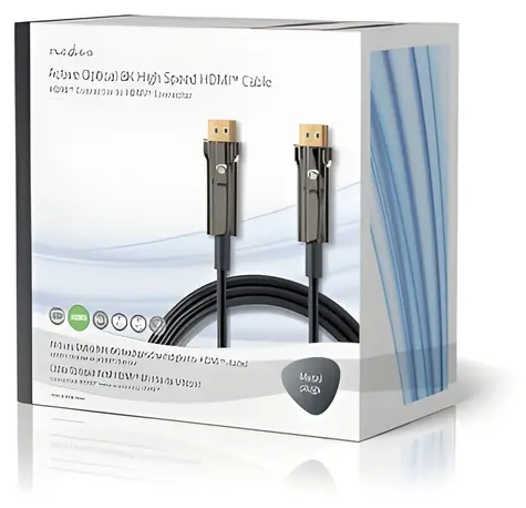 Nedis Ultra High Speed HDMI AOC 100 m černá / Kabel HDMI / 8K 60 Hz / 48 Gbps / Ethernet
