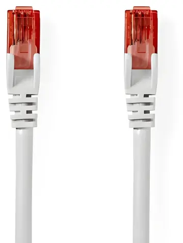 Nedis CAT6 20 m bílá / Patch kabel / RJ45-RJ45 / U/UTP