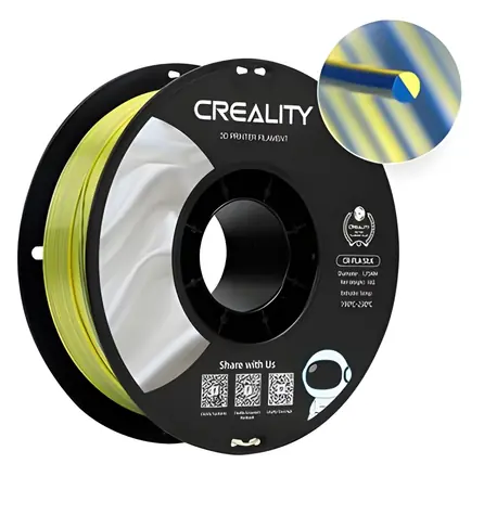 Creality CR-Silk PLA zlatostříbrná / Struna pro 3D tiskárnu / PLA / 1,75 mm / 1 kg