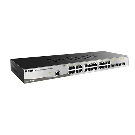 D-Link DGS-1210-28/ME / Managed switch / 24x Gigabit RJ45 / 4x SFP / 256 MB DDR3