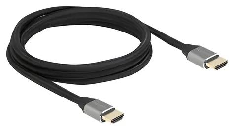 DeLock Ultra vysokorychlostní HDMI 83996 šedá / Kabel / 48 Gbps / 8K/60Hz / 2m / pozlacené konektory