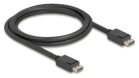 Delock 81175 černá / DisplayPort kabel / DP 2.1 / 80 Gbps / 16K 60 Hz / 1,8 m