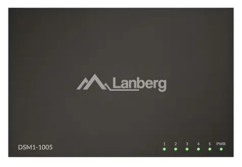 Lanberg DSM1-1005 / Switch / 5x Gigabit / Unmanaged / kovový