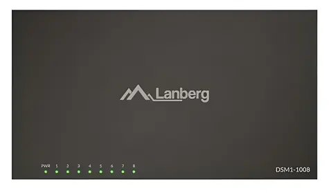 Lanberg DSM1-1008 / Switch / 8-port / Gigabit Ethernet / Unmanaged