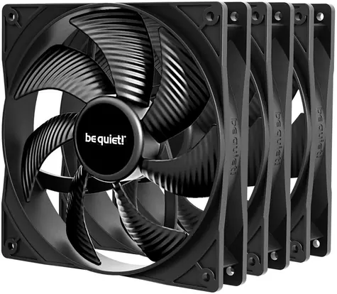 be quiet! Pure Wings 3 140mm PWM / Přídavný ventilátor / 140 mm / černý / 3 ks
