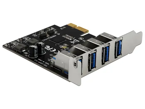 Delock / Řadič USB 3.0 / 4x USB Typ-A / PCIe 2.0 / Low Profile