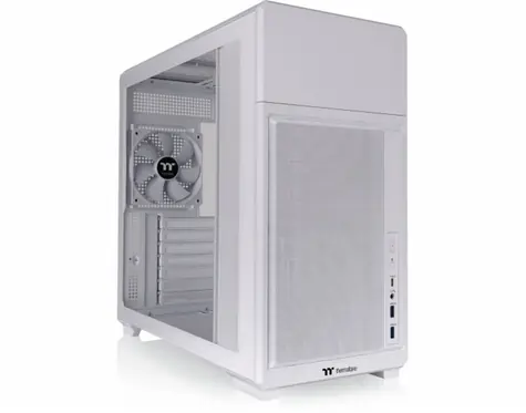 Thermaltake TR300 TG bílá / ATX / 2x USB-A 3.0 / 1x USB-C 3.2 / bez zdroje / průhledná bočnice