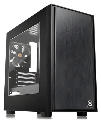 Thermaltake Versa H17 Window černá / MicroTower / 1x USB 3.0 / 2x USB 2.0 / bez zdroje / micro ATX / průhledná bočnice