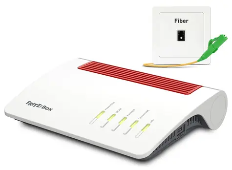 AVM FRITZ! Box 5590 Fiber / Wi-Fi 6 router / SFP Optika GPON/AON / 3600 Mbps / 4x LAN / 2x USB 3.0