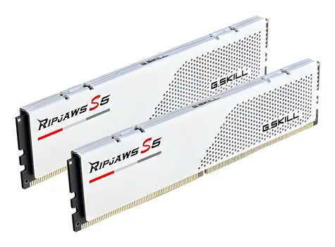G.Skill Ripjaws S5 White 32GB (2x 16GB) 6000MHz / DDR5 / CL28 / 1.4V / DIMM / Non-ECC / Unbuffered / XMP 3.0