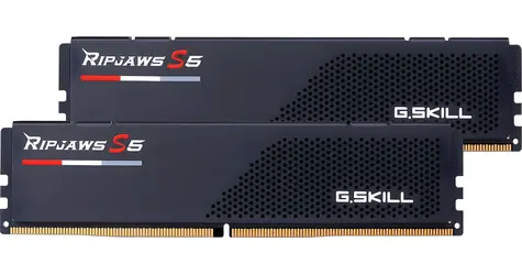 G.Skill Ripjaws S5 64GB (2x 32GB) 6000MHz černá / Operační paměť / DDR5 / CL28 / DIMM / 1.4V / Non-ECC / XMP 3.0
