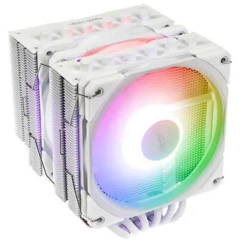 Alpenföhn Brocken 4 Max ARGB bílá / Chladič CPU / 260W TDP / 2× 120 mm ARGB / 6× heatpipe / Intel + AMD