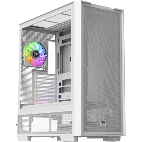 Thermaltake S380 TG ARGB bílá / ATX / 2x USB-A 3.2 / 1x USB-C 3.2 Gen 2 / 4x 120mm ARGB / bez zdroje / průhledná bočnice