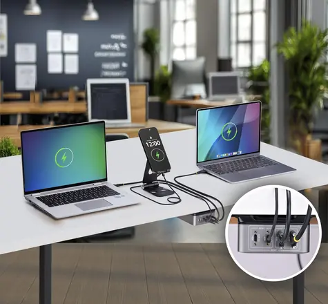 StarTech 4-Port USB-C Charger 240W šedá / Nabíječka / 4x USB-C / 240 W / rychlé nabíjení